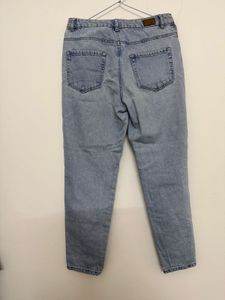 Light Wash Distressed Denim Jeans