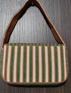 TJ max Beaded Palm Tree Clutch