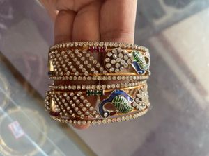 Stunning Peacock Design Bangles