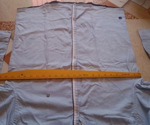100% Cotton Light Blue Shirt In Size Large