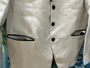 Men's Casual Cream Wedding Jacket