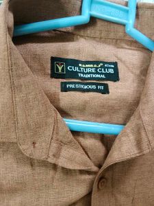 Men's Classic Brown Long Sleeve Shirt