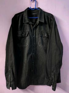 Zudio Black Denim Shirt