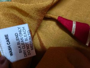 Libas Mustard Kurta Set with Red Dupatta