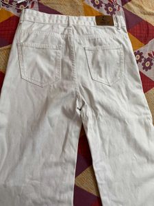 white wide jeans