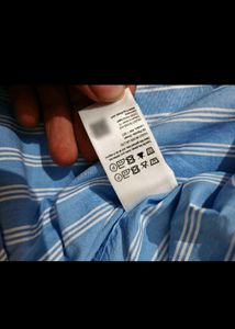Blue Striped Button-Down Shirt