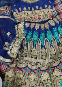 Embroidered Blue Lehenga choli set