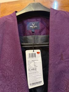 Allen Solly Purple Blazer