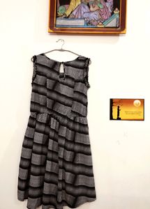 Belle Fille Women's Casual Black Short Midi Dress
