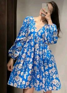 Zara Floral Print Mini Dress