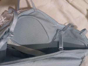 𑣲⋆ Y2k baby blue cami with inbuilt bra ˚˖𓍢ִ