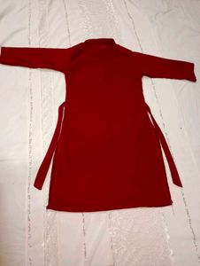 Maroon Kurta with Bag