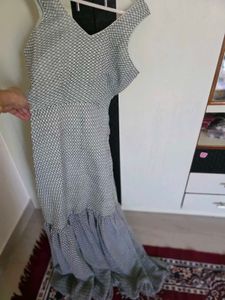 Chic Black &amp; White Patterned Dress
