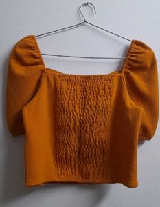 Chic Puff Sleeve Crop Top