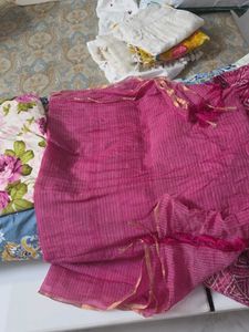 Vibrant Pink Bandhani Kurta