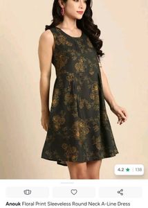 Anouk Floral Print Sleeveless Dress