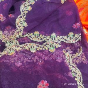 Exquisite Purple Embroidered Lehenga Choli