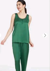 Ziwame Artsy Leaves Women Nightsuit Set M