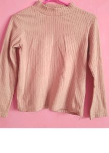 Ribbed Mock Neck Top
