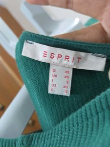 Esprit Chic Green Short Sleeve Dress