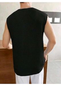 Men's Round Neck Waffle for Gym and Casual vest