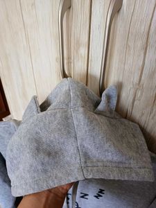 Cute Cat Ear Grey Hoodie