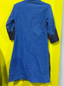 Blue Embroidered Kurti