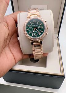 Michael Kors Pink &amp; Rose Gold Watch