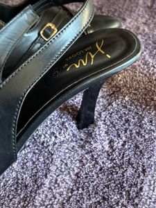 black slingback heels