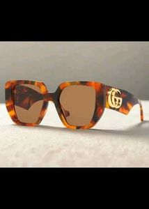 Tortoiseshell Sunglasses with Gold G Detail