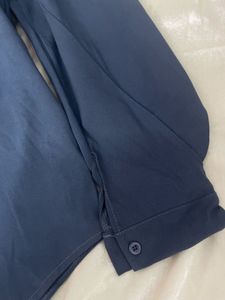 Stylish Blue Bow Neck shirt