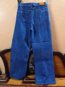 Blue Jeans with Side Slits
