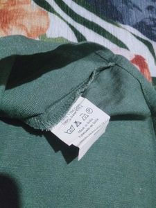 Green Lace Trim Cami Top