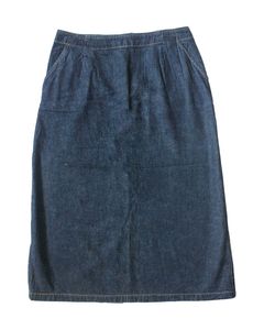 Vintage Denim Midi Skirt