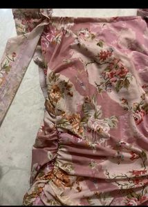 Floral Ruffle Bodycon Maxi Dress