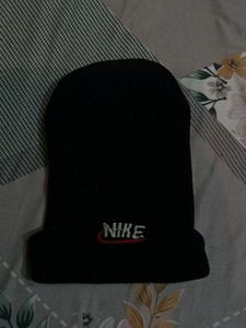 Black Wool Cap