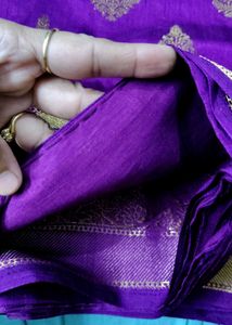 new pure dola silk saree..dual tone..soft..