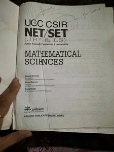 UGC CSIR NET/SET Mathematical Sciences