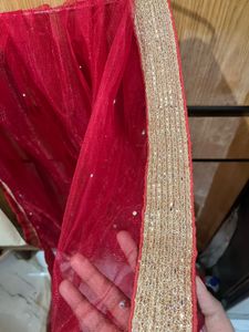 Elegant Gold Embroidered Lehenga Skirt