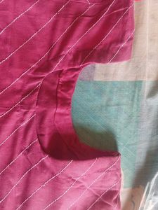 Beautiful Pink Striped short kurti