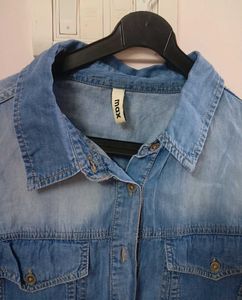 Stylish Blue Denim Shirt
