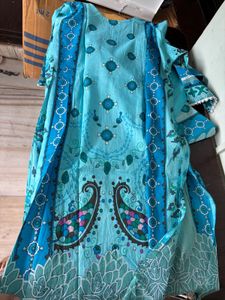 Beautiful Blue Kurta Set with Dupatta