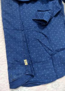 F.M. Boys Blue Patterned Shirt like new 🆕