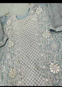 Embroidered Kurta with garara
