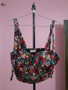 Floral corset top