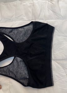 Comfortable Grey and black Sports Bra