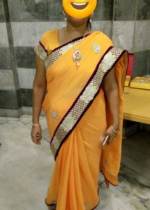 Saree In Heavy Border