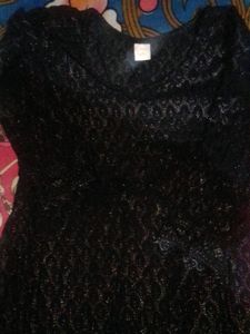 Black Kurta For Summer Chikenkari