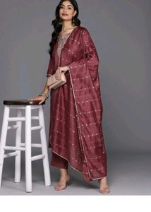 Elegant Maroon Kurta Set