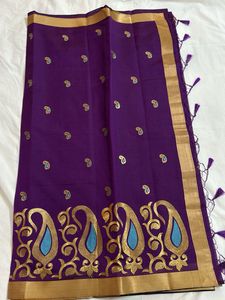 Brand New Purple Saree